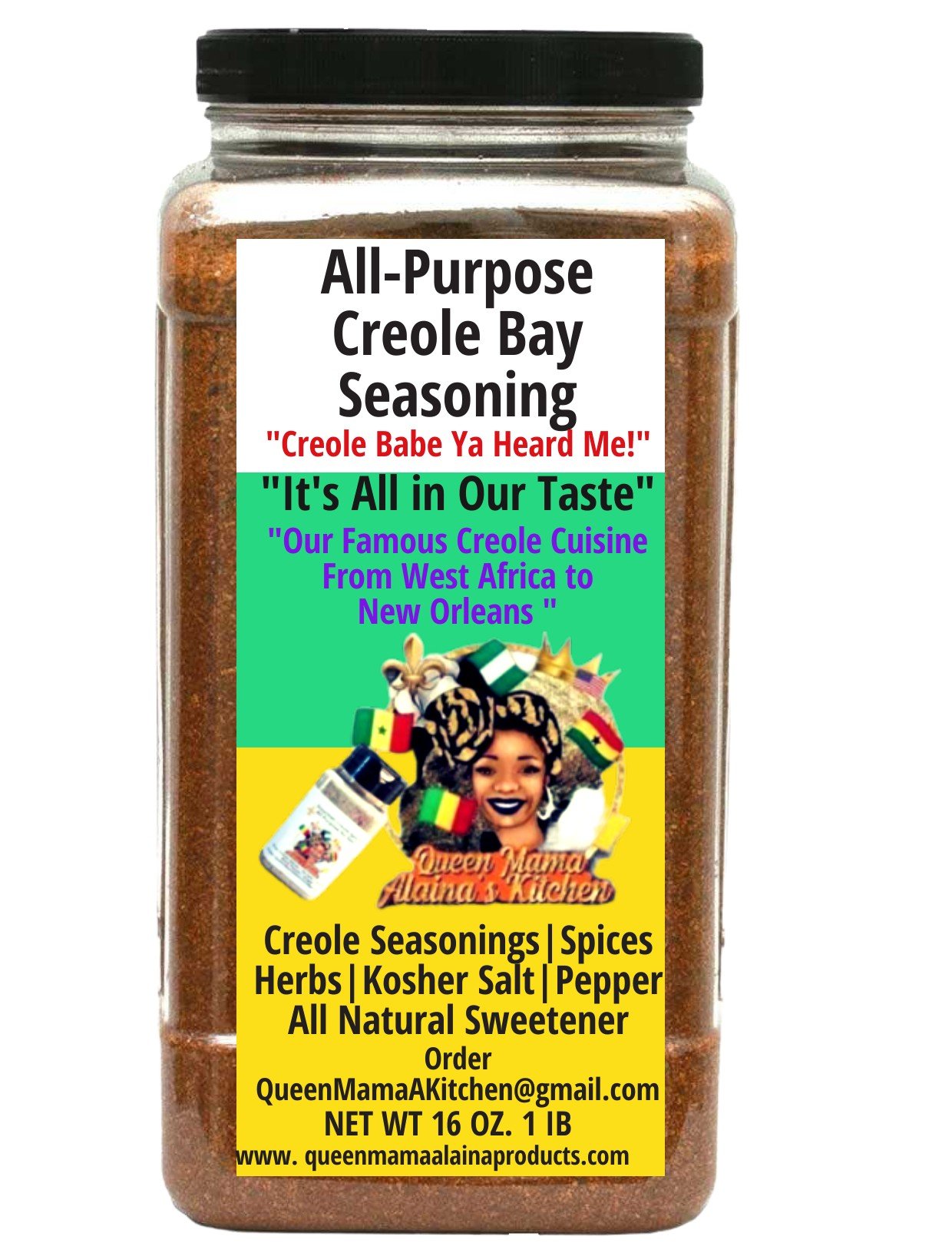 all purpose creole bay seasoning, healthy salt, mild 16 oz. all purpose creole bay seasoning, healthy salt, mild 16 oz.