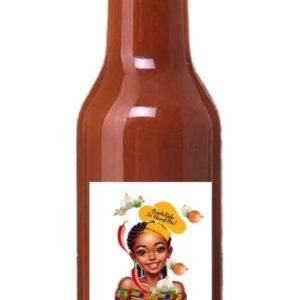 Home creole babe hot sauce with garlic and onion 8 oz.