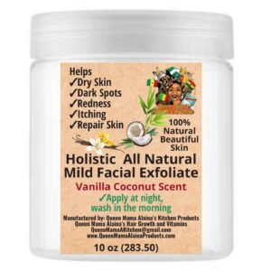 holistic all natural mild face exfoliate 10 oz