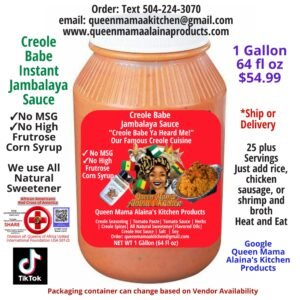 creole babe instant jambalaya sauce 1 gallon (copy)