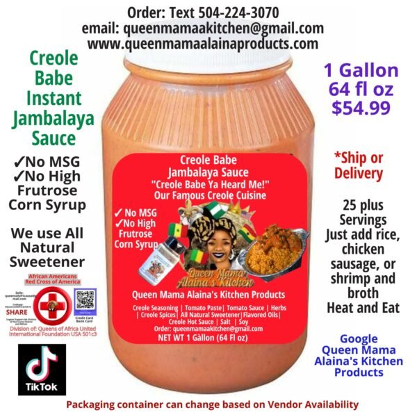 creole babe instant jambalaya sauce 1 gallon (copy)