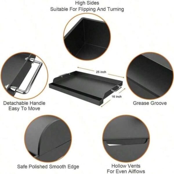 stove top 2 commercial style burner grill (size 25x16)