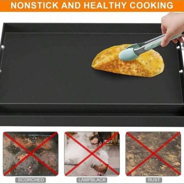stove top 2 commercial style burner grill (size 25x16)