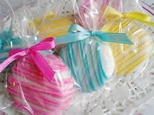 🇺🇸 📬 white chocolate dipped oreo cookies with pastel strips (24 cookies 🇺🇸📬 domestic shipping)