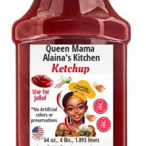 queen mama alaina's kitchen ketchup (use on jollof) 64 oz., 1.893 liters, price includes international shipping
