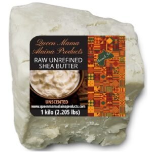 ✈️ queen mama alaina unscented whipped shea butter, receive 1 qty., ships international (1 kiko, 2.205 lbs.)