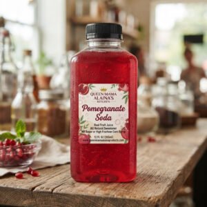 🇺🇸 📬 real fruit juice pomegranate soda (6 qty., 12 oz bottle) ships domestic