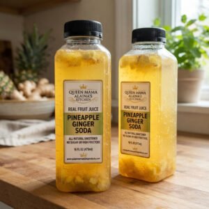 🇺🇸 📬 real fruit juice pineapple ginger soda (24 qty., 12 oz bottle) ships domestic